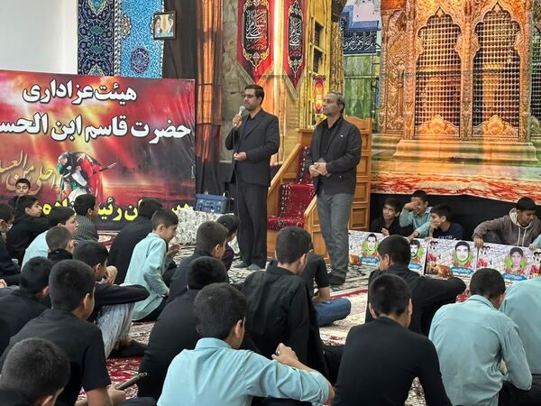 برپایی هیئت عزاداری دانش‌آموزی «قاسم ابن الحسن(ع)» در دبیرستان رئیس‌زاده خلیل‌آباد