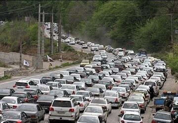 ترافیک سنگین در محورهای شمالی کشور