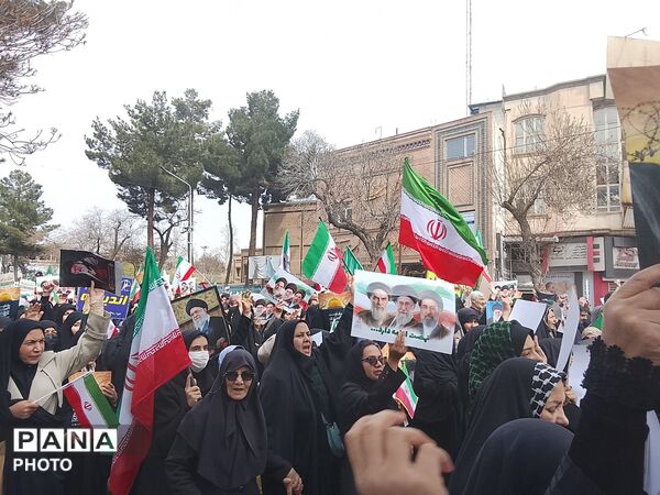  راهپیمایی روز قدس باحضور پرشور مردم نیشابور