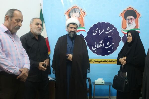 تجدید میثاق مدیر آموزش و پرورش گلوگاه با شهدا و دیدار با امام جمعه شهرستان 