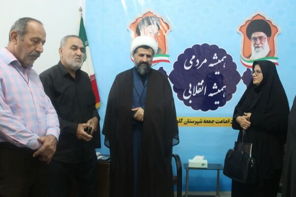 تجدید میثاق مدیر آموزش و پرورش گلوگاه با شهدا و دیدار با امام جمعه شهرستان 