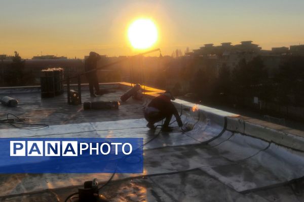 دبیرستان مهدیه و طلیعه فاز ۲ اندیشه، برای بارش برف زمستانی آماده شد