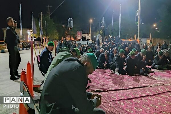هیئت زنجیر زنی در هشتمین شب از ماه محرم الحرام در حسینیه شهدای شهر بار