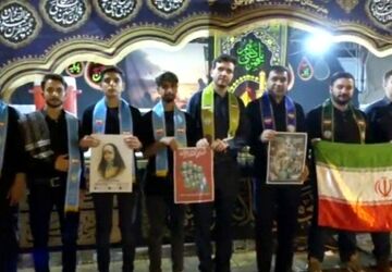 موکب سازمان دانش‌آموزی دشتستان و اعلام آمادگی و حمایت دانش‌آموزان از رهبر انقلاب اسلامی 