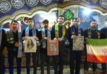 موکب سازمان دانش‌آموزی دشتستان و اعلام آمادگی و حمایت دانش‌آموزان از رهبر انقلاب اسلامی 