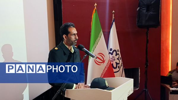 آیین نواخته شدن زنگ پدافند غیر عامل در ناحیه 7 مشهد