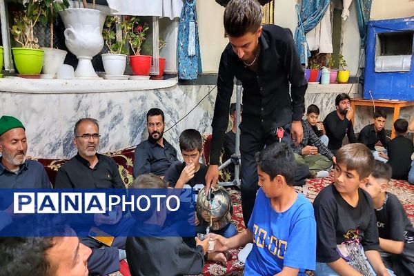 مراسم عزاداری شب تاسوعای حسینی در مسجد جامع شهر بار