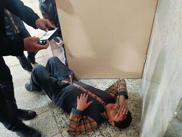 مانور زلزله در دبستان شهید پسندیده فدافن  