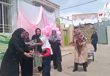 جشن ولادت حضرت معصومه(س) در مدرسه توحید و 15 خرداد کلاته‌رودبار