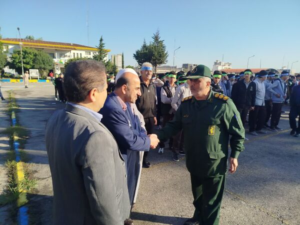 برگزاری صبحگاه مشترک دانش‌آموزی شهرستان هزار سنگر آمل 