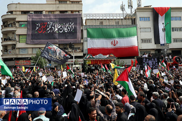 مراسم تشییع شهید اسماعیل هنیه در تهران
