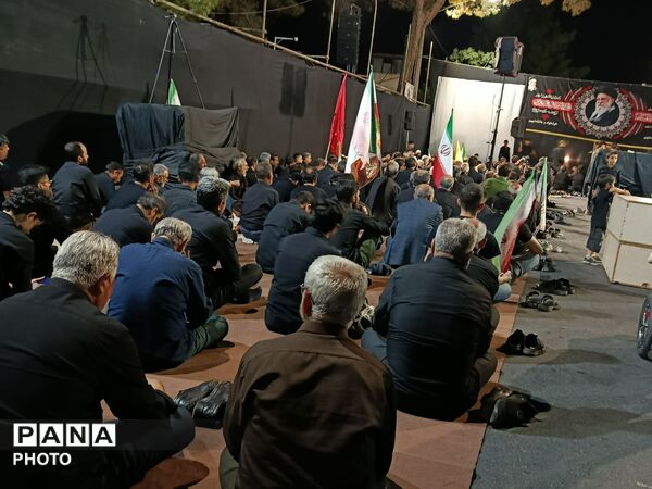 عزاداری گسترده در خیابان خرمشهر کاشمر همزمان با اجتماعات شبانه