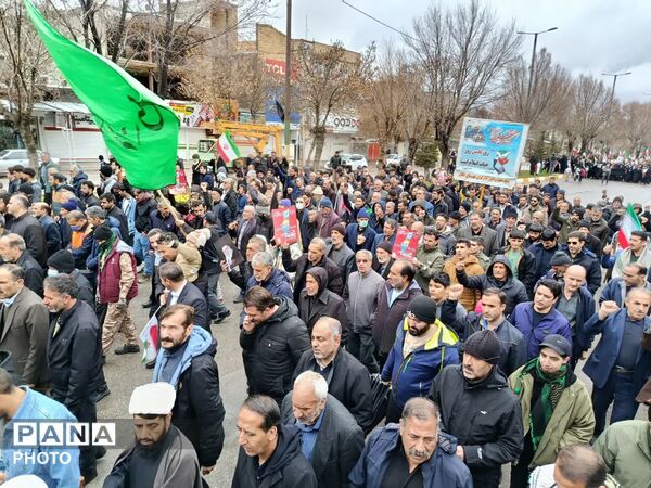 حضور پرشور مردم نورآباد دلفان در راهپیمایی روز جهانی قدس