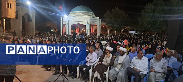 مراسم نخستین سالگرد شهدای خدمت در گلزار شهدای گمنام نیشابور 