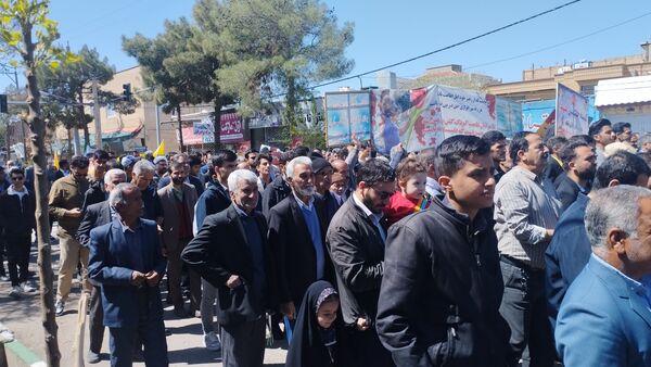 حضور باشکوه مردم ولایت مدار شهرستان خلیل‌آباد در راهپیمایی روز جهانی قدس 