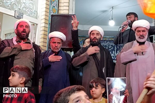 اجتماع مردم باقرآباد قرچک در سوگواری و انتقام جویی شهادت رهبر فرزانه ایران