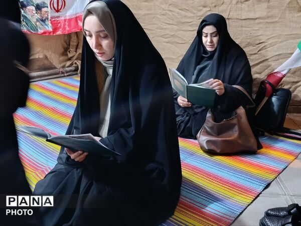 برپایی ایستگاه شبانه رفع اشکالات درسی در بوستان گلها قم