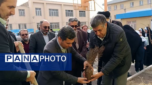 مراسم درخت‌کاری در زنجان