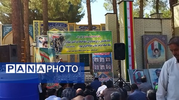 نماز جمعه در جوار شهدای بهشت فضل نیشابور 