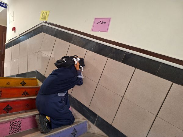 برگزاری مانور زلزله در مدارس تربت حیدریه 