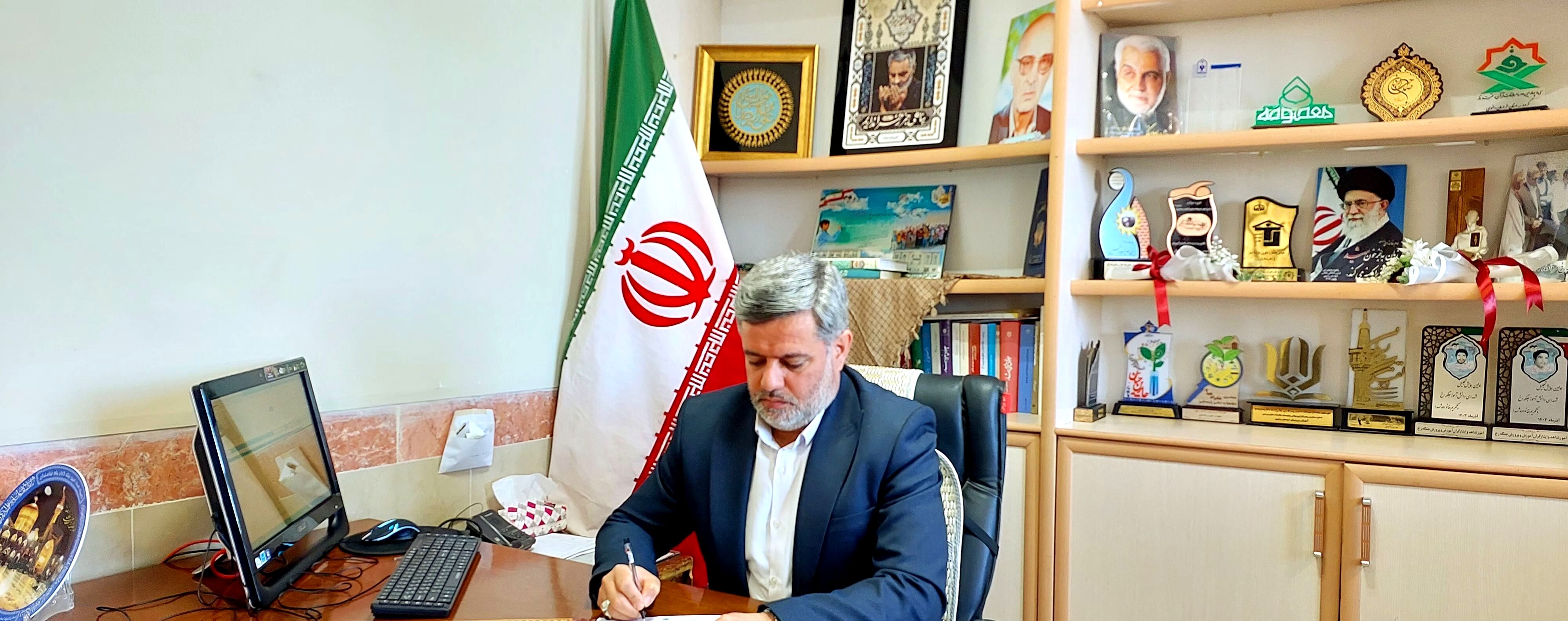 مدیر آموزش و پرورش جلگه رخ جنایت رژیم غاصب صهیونیستی در خاک ایران را محکوم کرد 