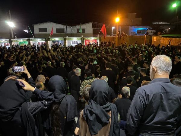 شام غریبان حسینی در گلوگاه 