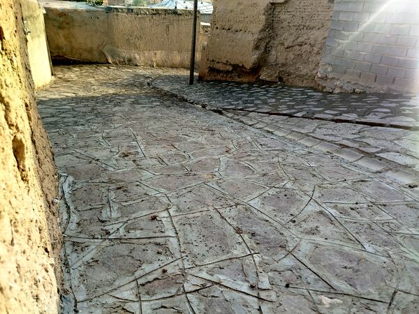 اجرای پروژه سنگ فرش روستای گزکوه 