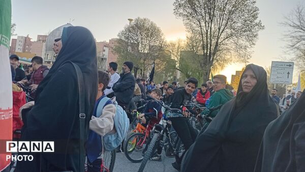 رزمایش دوچرخه سواری در شهرکرد