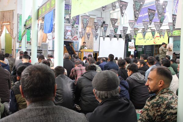 جلوه‌هایی از اقتدار بسیجیان در مسجد صاحب الزمان آشخانه 