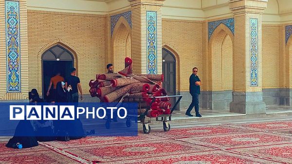 آماده سازی زیارتگاه شهید مدرس برای نماز عید سعید فطر