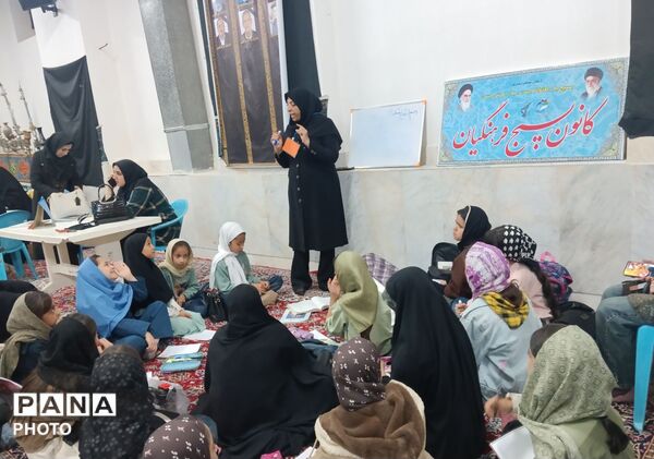 برپایی موکب آموزش در تکیه علی اصغری شهرستان خلیل آباد 