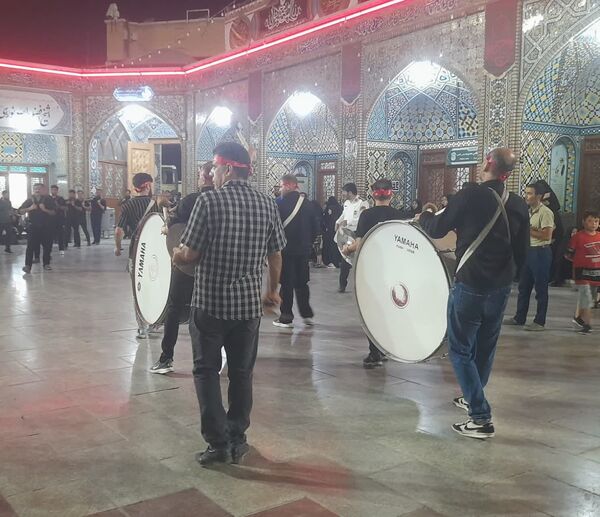 حرم حضرت معصومه(س) در شب شهادت برادر