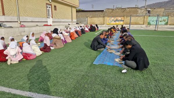 پویش صبحانه سالم در مدارس روستایی شهرستان باشت