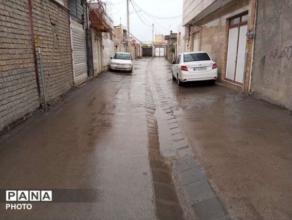 بارش باران بهاری در شهرستان نیشابور