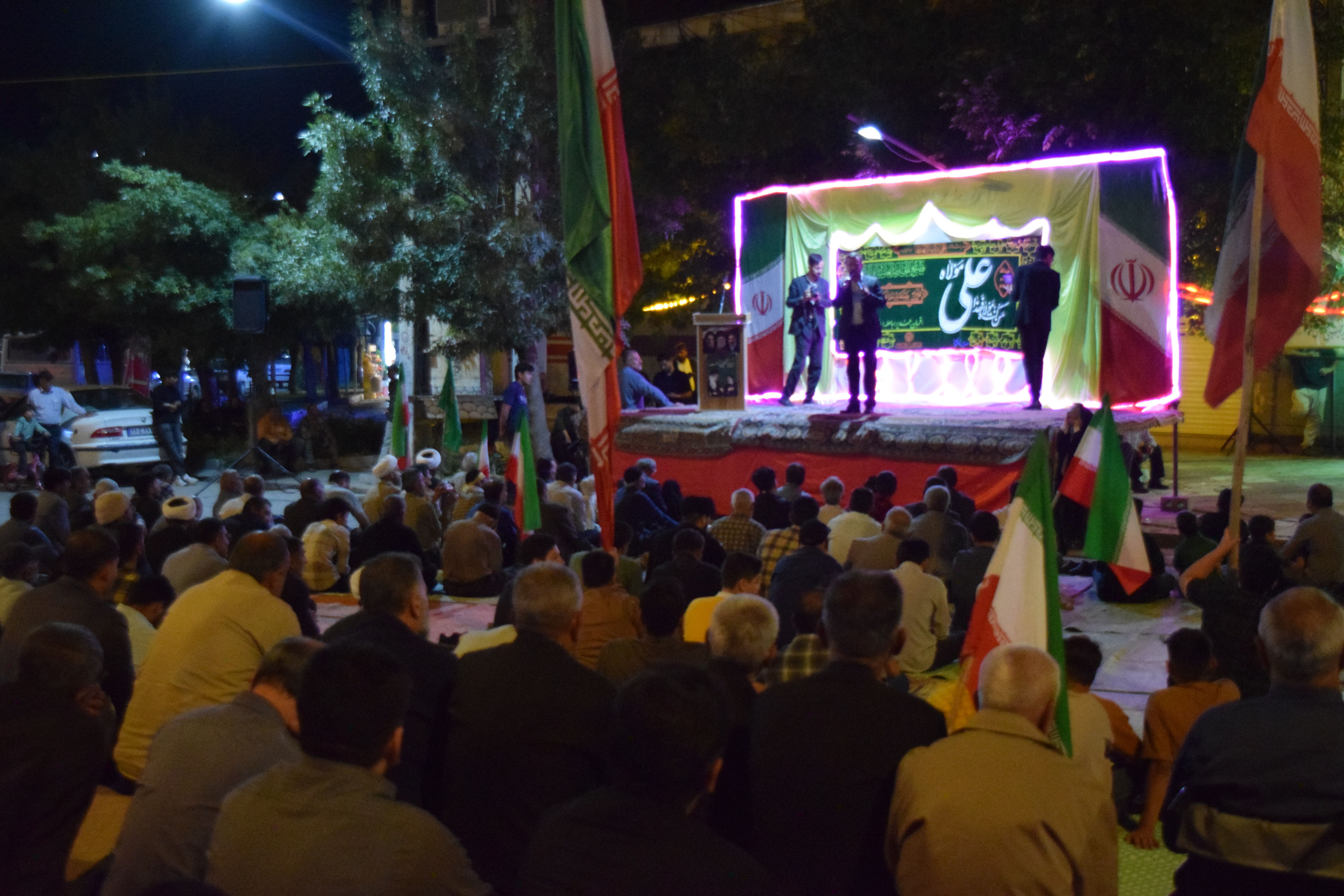 مهمانی بزرگ خیابانی عید سعید غدیر خم در فارسانِ 