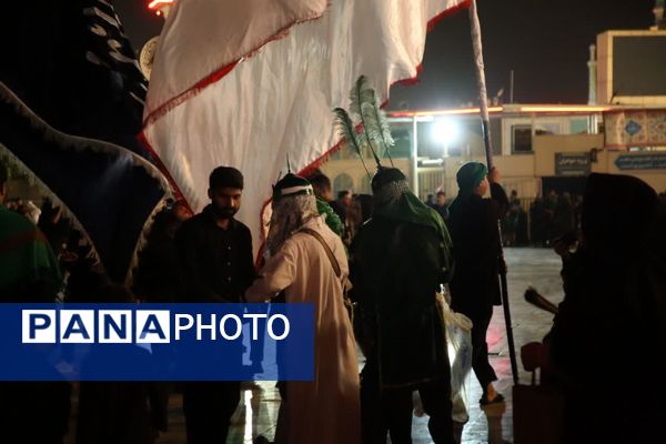 آیین «مشعل گردانی» نجفی‌های مقیم قم