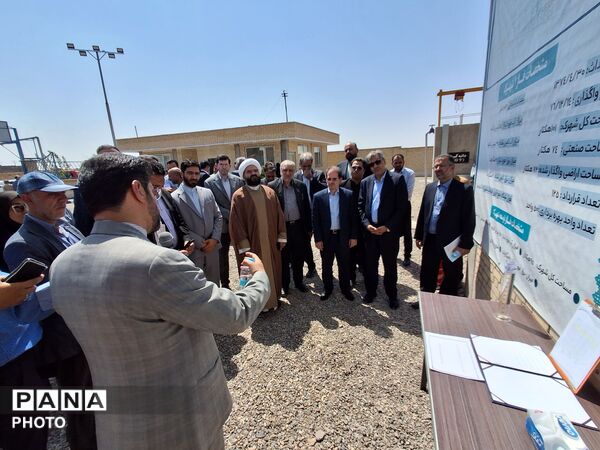 افتتاح تصفیه خانه فاضلاب شهرک صنعتی شهرستان کاشمر با حضور معاون وزیر صمت