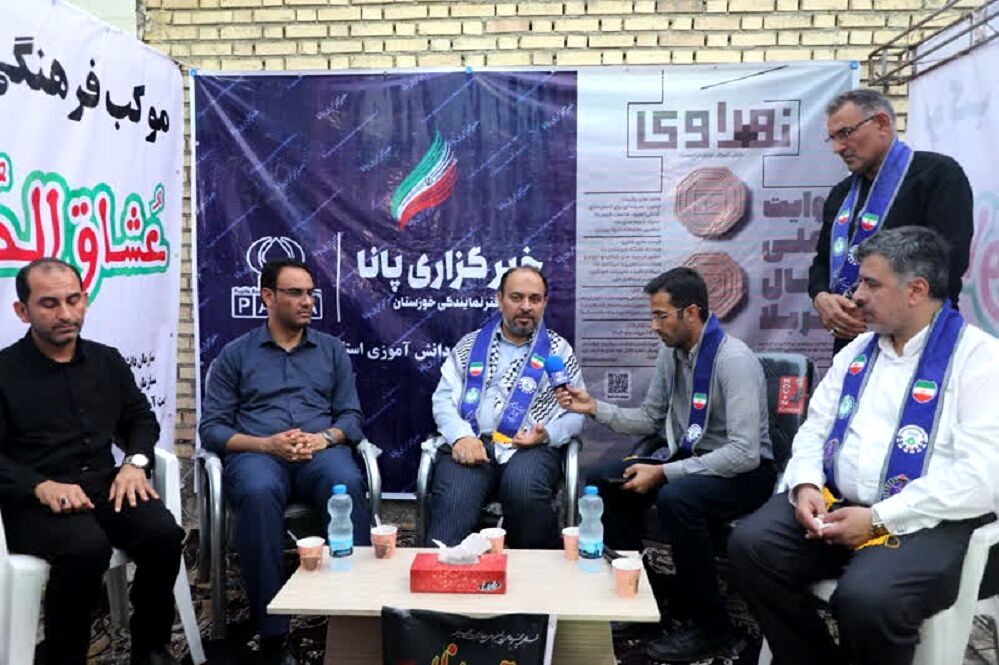 حضور معاون وزیر آموزش‌وپرورش در موکب  اربعینی انصار الحسین فرهنگیان و دانش آموزان حمیدیه