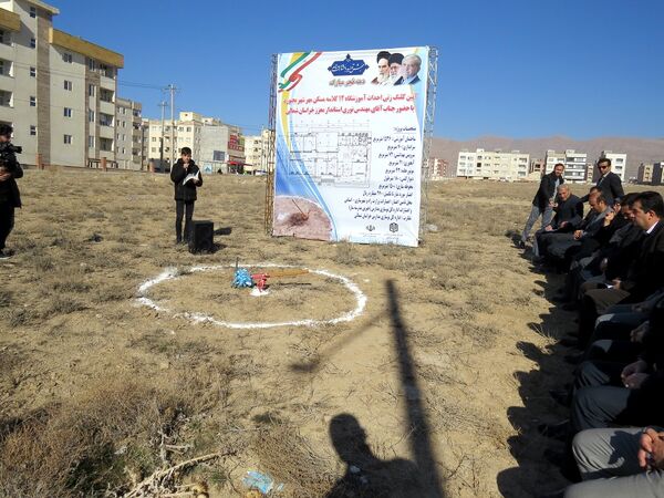کلنگ‌زنی آموزشگاه ۱۲ کلاسه ناحیه ۲ گلستان شهر بجنورد 