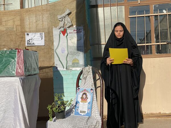 مراسم استقبال از شهید گمنام در شهرستان مه‌ولات