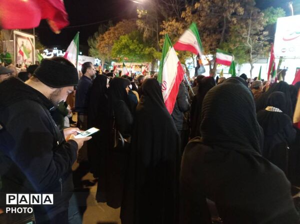 حضور شهروندان غیور شهرستان بجنورد در چهل و هشتمین شب اجتماع مردمی