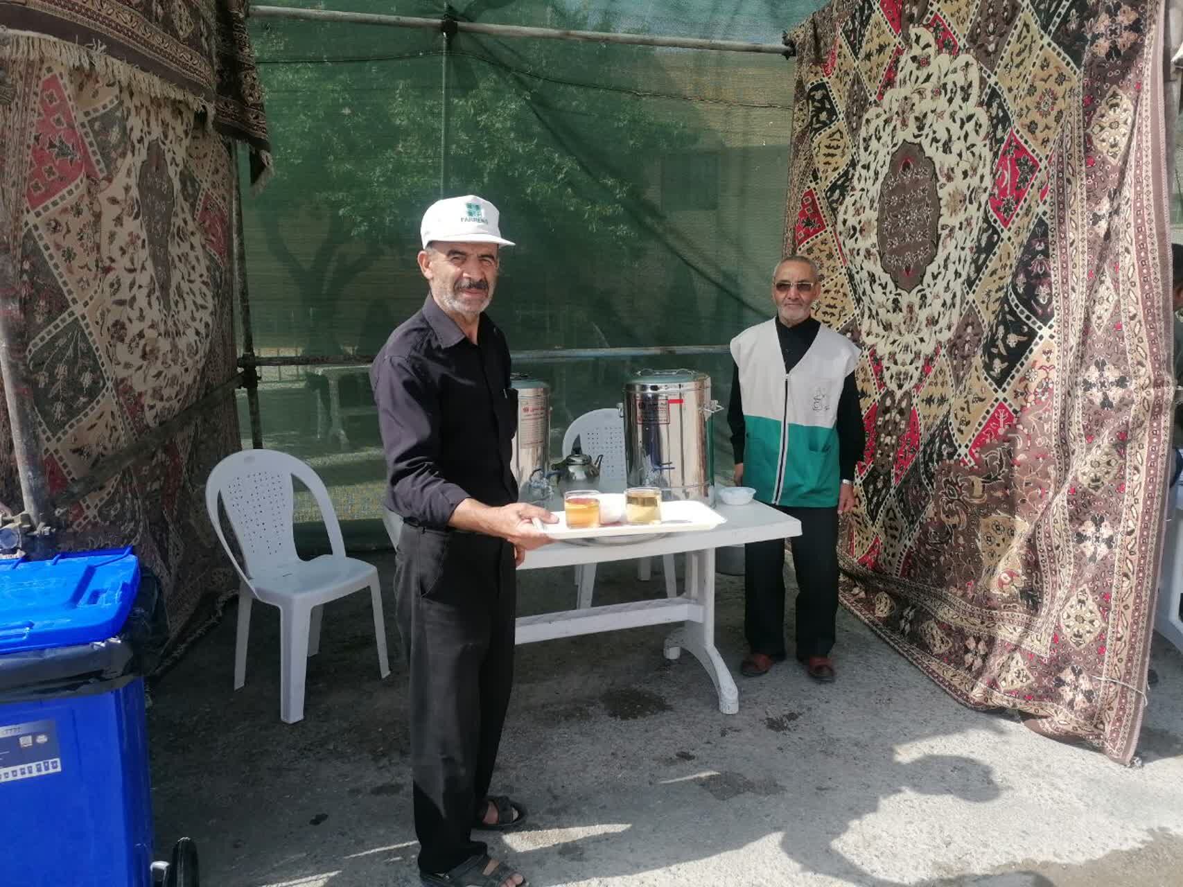 برپایی موکب عاشورایی اربعین حسینی در شیروان