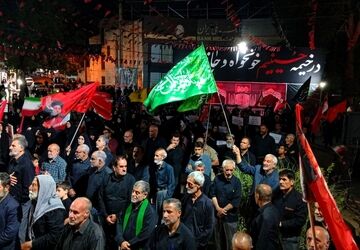 تجمعات مردم نظرآباد همراه با بیعت رهبری در تشییع رهبر امت
