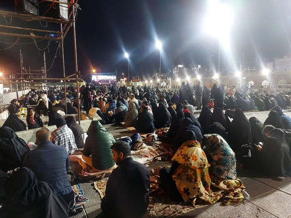 مراسم احیاء سومین شب قدر در حرم حضرت معصومه(س)