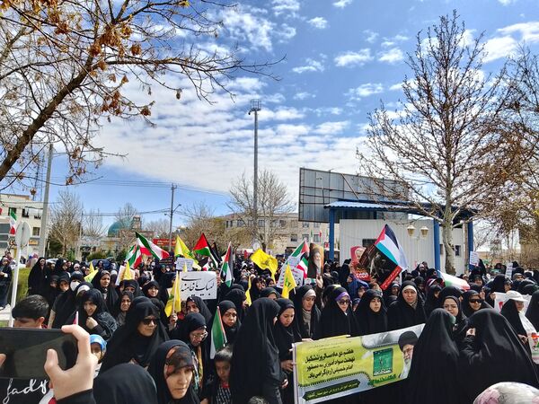 راهپیمایی باشکوه روز قدس در شهرستان گلبهار
