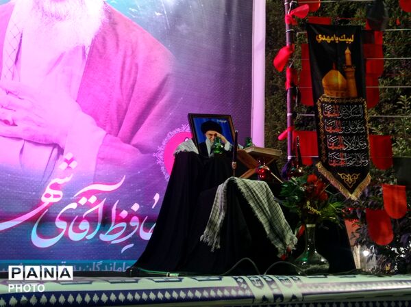 مراسم جاماندگان مراسم تشییع رهبر شهید در میناب