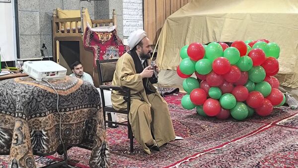 اعتکاف دانش‌آموزی در شهرستان عجب‌شیر