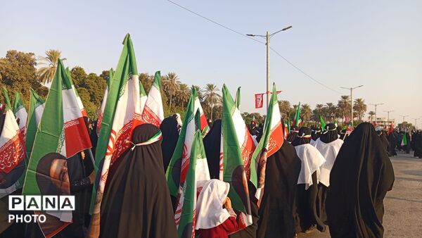 میناب به رنگ ایران؛ اجتماع گسترده «جان‌فدایان ایران»