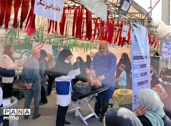 برپایی موکب خدمات پزشکی رایگان در جشن غدیر 