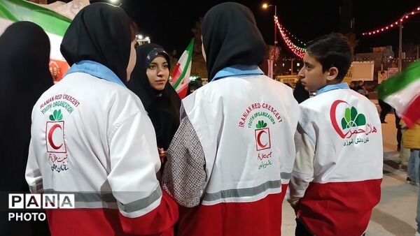 حضور فعال هلال‌احمر در قلب تجمعات شهرستان فارسان
